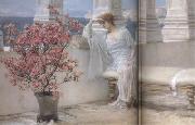 Her Eyes Are with her Thoughts and They Are Far Away (mk23) Alma-Tadema, Sir Lawrence